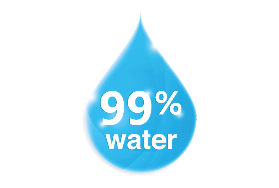 99% Water